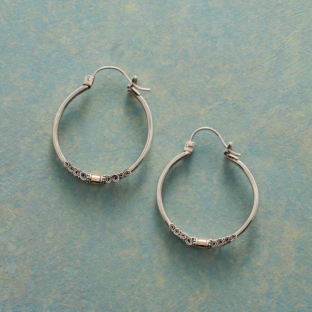 Sun & Surf Hoop Earrings