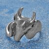Sterling Cow Ring - Size 8