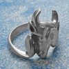 Sterling Cow Ring - Size 8 - Image 5