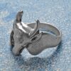 Sterling Cow Ring - Size 8 - Image 2