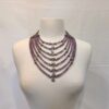 7 Strand Amethyst and Sterling Necklace - Image 4