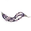 3 Strand Light & Dark Amethyst Bracelet
