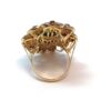 Diamond & Green Jade Cocktail Ring (sz 6.5/7) - Image 3