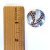 Sterling Silver Victory Earring w/Faceted Garnet Inlay 1" - Image 2