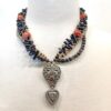 Black Onyx & Antique Sterling Necklace