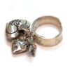 Adjustable Sterling Ring w/Charms (7-9) - Image 2