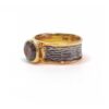Vermeil & Black Rhuthenium Smokey Topaz Ring - Size 9 - Image 3