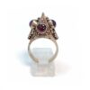 Amethyst & Garnet Sterling Cocktail Ring - Size 6 - Image 3