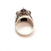 Amethyst & Garnet Sterling Cocktail Ring - Size 6 - Image 4