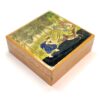 Set/6 Hand Painted Kashmir Papier Mache Coasters in Box - Image 3