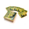 Set/6 Hand Painted Kashmir Papier Mache Coasters in Box