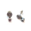 Sterling and Faceted Amethyst Earrings - Image 2