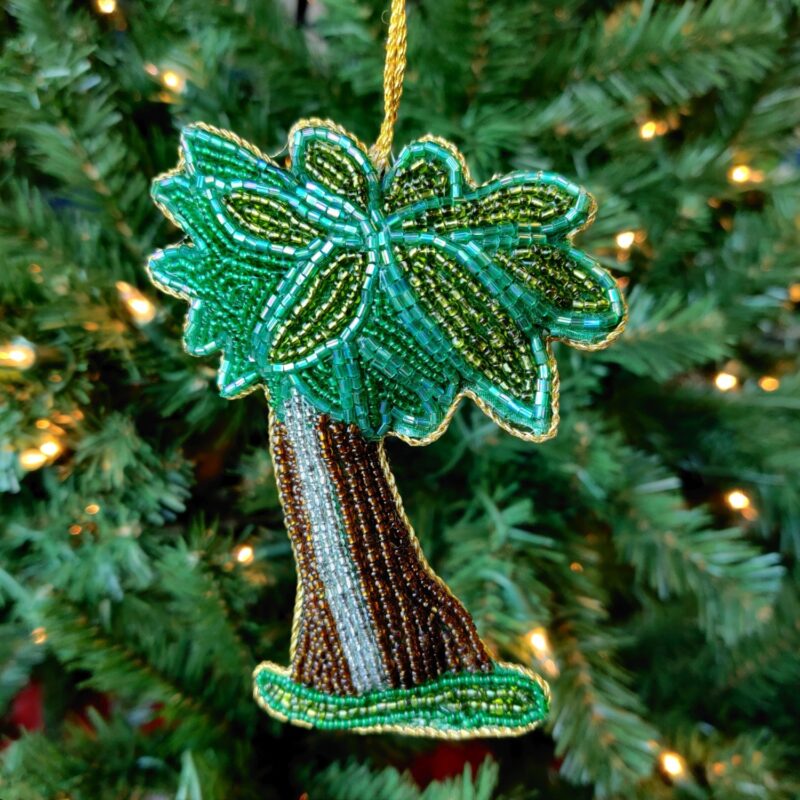 Beaded Palm Tree Ornament