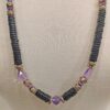 Black Onyx & Amethyst Sterling Necklace - Image 2