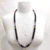 Black Onyx & Amethyst Sterling Necklace