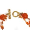 2 Strand Faceted Carnelian w/Vermeil Links, Pendant & Pearls - Image 4