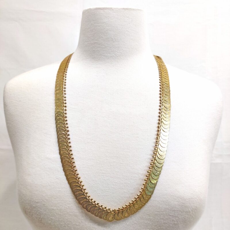 32" Gold Coin Vermeil Necklace