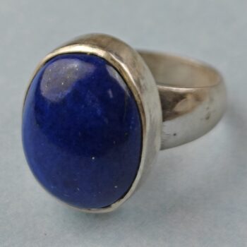 Sterling & Lapis Ring (size 8)
