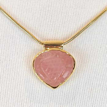 Rose Quartz Vermeil Necklace