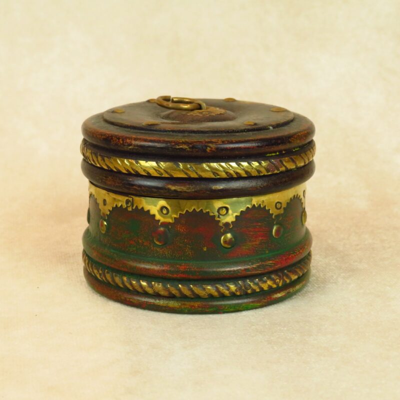 Antiqued Miniature Chapati Box - Image 2