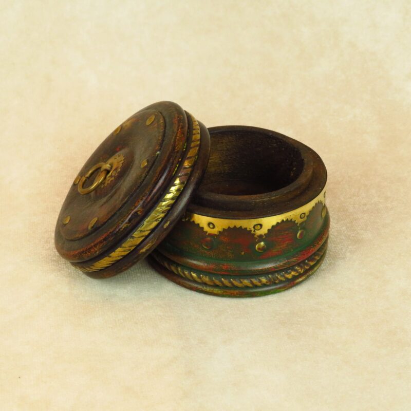 Antiqued Miniature Chapati Box - Image 3