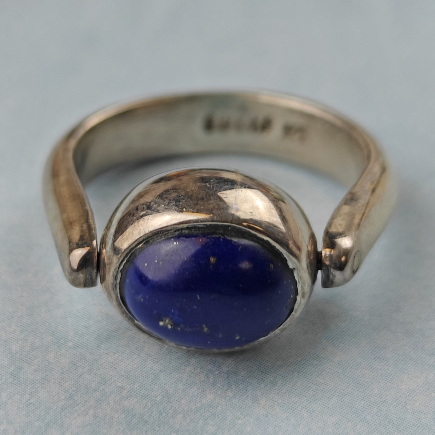 Lapis/Turq Flip Ring - 2 Rings in One (size 5) - Image 2