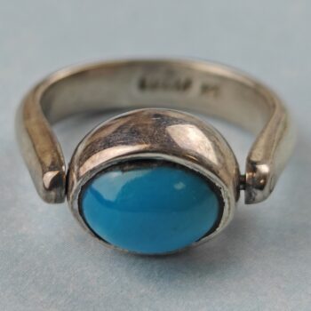 Lapis/Turq Flip Ring - 2 Rings in One (size 5)