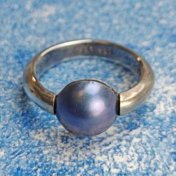 Peacock Gray Pearl Ring SS (5)