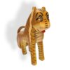 Wood Painted Tiger Statue