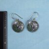 Carved Sterling Shield Earrings w/Amethyst - Image 2