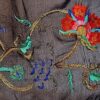 Black Georgette w/Silk Embroidery Scarf - Image 2