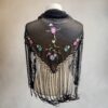 Poly Crepe Embroidered Flamenco Cape