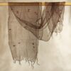 Sheer Silk Rust Colored Scarf
