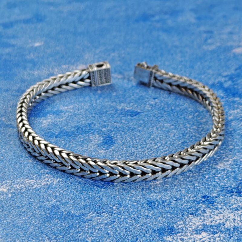 Sterling Silver Weave Bracelet - Image 5