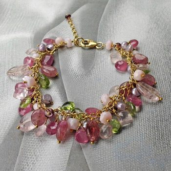 Multi Semi Precious Stone Bracelet