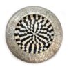 14" Decorative Wood Plate w/Metal & Bone Inlay