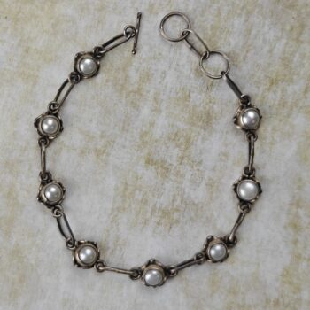 Sterling & Pearl Bracelet