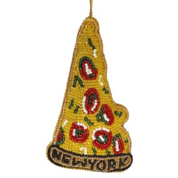 New York Pizza Beaded Orn