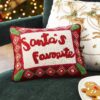 "Santa's Favorite" Hand Beaded Pillow - Image 2