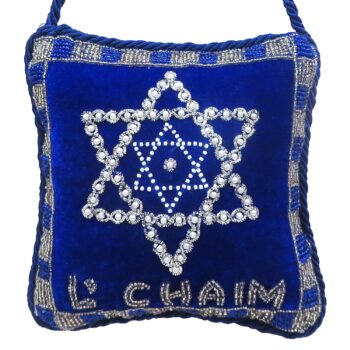 L’ Chaim Star of David Doorknocker 6×6