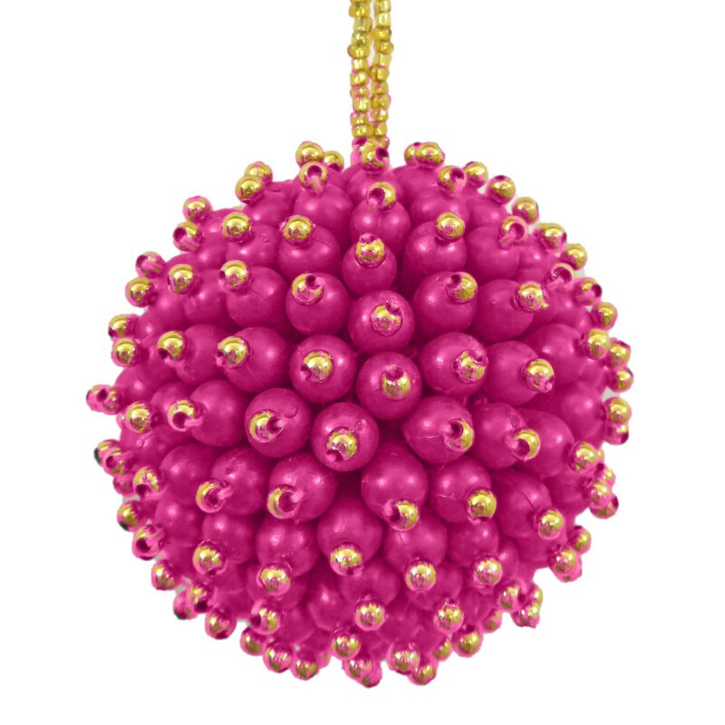 3" Pink Pearl Dangle Ball