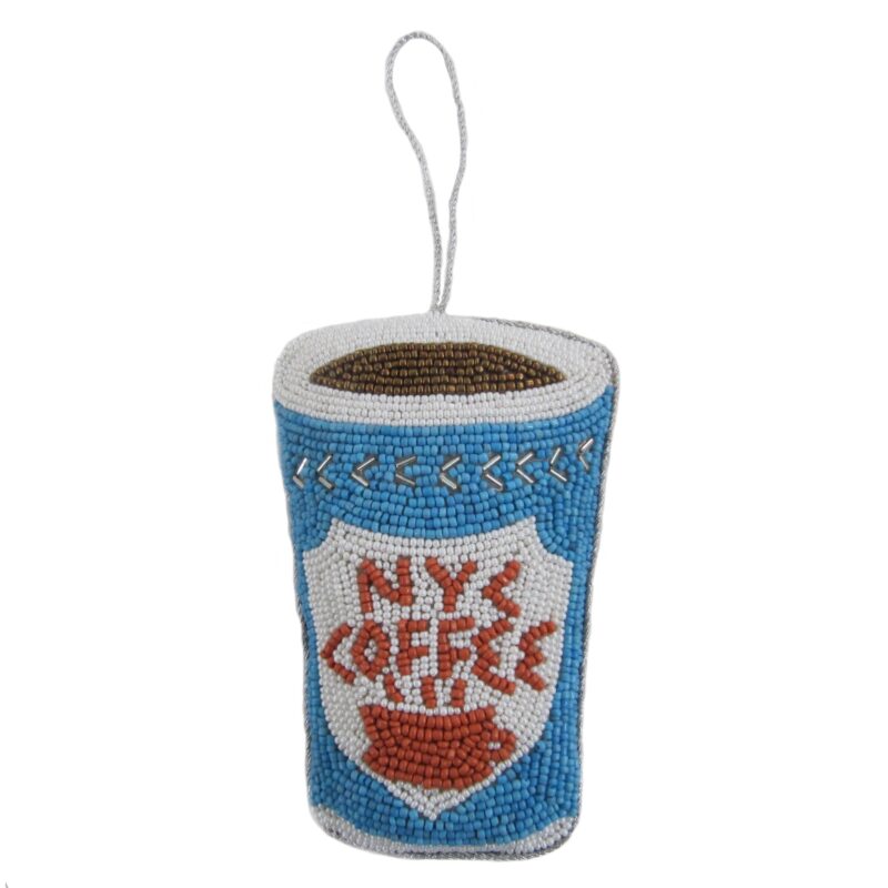 Coffee Cup Nyc Beaded Orn - Image 2