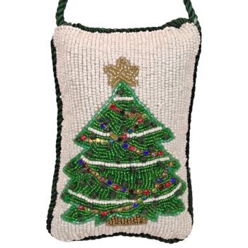 Beaded Doorknocker w/Christmas Tree