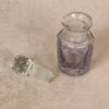Hand Carved Glass Perfume Bottle - Image 2