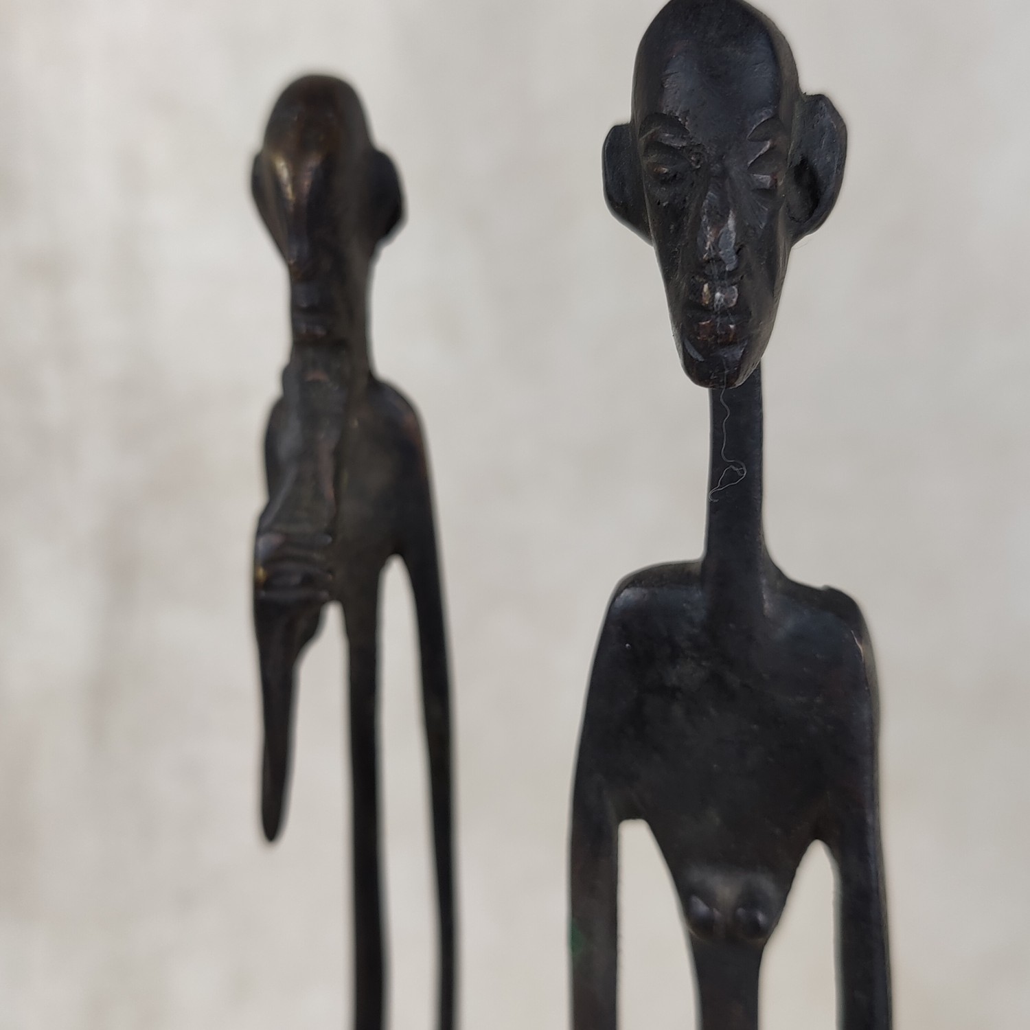 Set/2 Tall Tribal Metal Figures – Sudha Benefit Sale