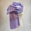 Athani Purple Wool Hand Embroidered Shawl