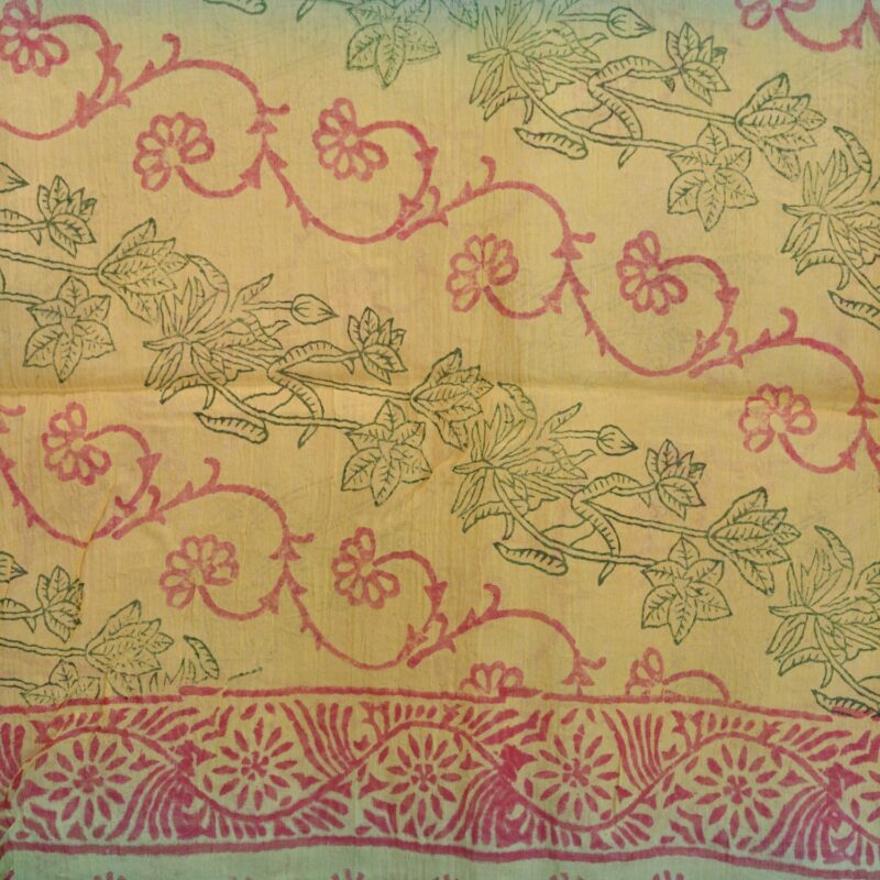 Multi Floral Cotton Scarf - Image 2