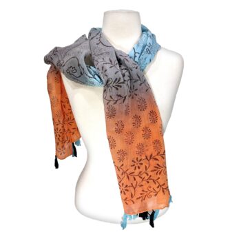 Satara Cotton Scarf Paisley/Floral