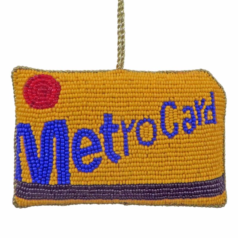 Beaded Metrocard Orn