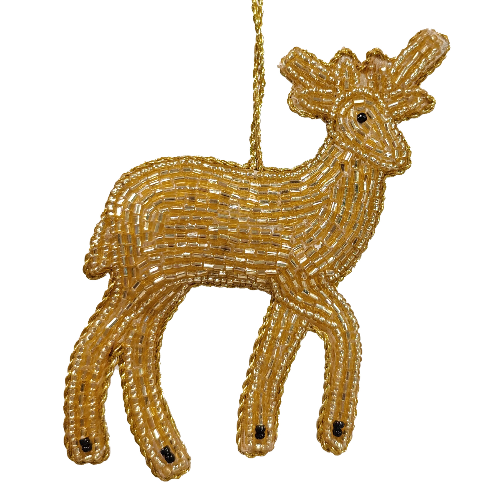 Beaded Deer Ornament